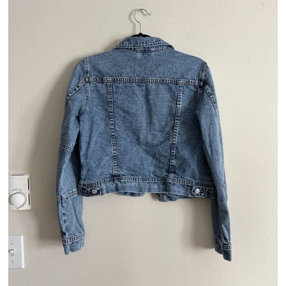 Free People We the Free Rumors Denim Jacket Trucker‎ Blue XS - Picture 7 of 7